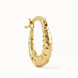 Twisted U Shape Hoop Earrings