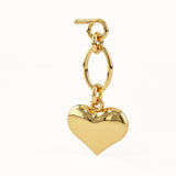 Dangling Heart Stud Earrings