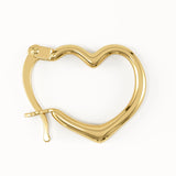 Tiny Heart Hoop Earrings