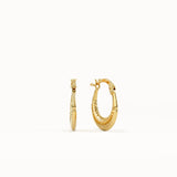 Small Textured Hoop Earrings