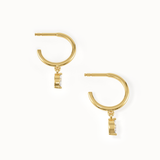 Marquise Lab Diamond Hoops - BRENNMORE 