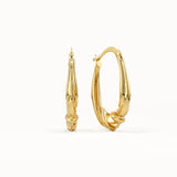 Textured Vintage Hoop Earrings