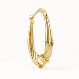 Textured Vintage Hoop Earrings