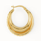 Triple Band Hoop Earrings