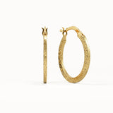 Hammered Hoop Earrings