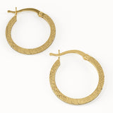 Hammered Hoop Earrings