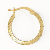 Hammered Hoop Earrings