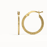 Hammered Hoop Earrings