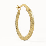 Hammered Hoop Earrings