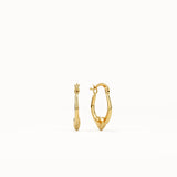 Tiny Heart Hoop Earrings