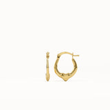 Tiny Heart Hoop Earrings