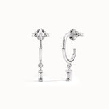 Baguette Lab Diamond Hoops for Women - BRENNMORE 