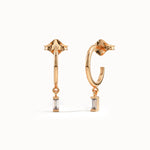 Baguette Lab Diamond Hoops for Women - BRENNMORE 