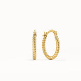 Small Rope Hoop Earrings