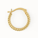 Small Rope Hoop Earrings