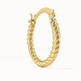 Small Rope Hoop Earrings