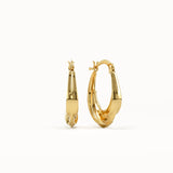 Twisty Band Hoop Earrings