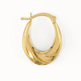 Twisty Band Hoop Earrings