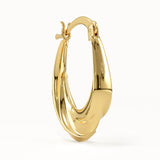 Twisty Band Hoop Earrings