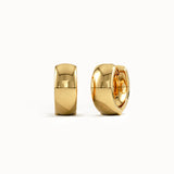 Plain Dome Hoop Earrings