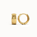 Plain Dome Hoop Earrings - BRENNMORE 