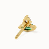 Toi et Moi Emerald Stud Earrings