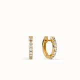 Pave Lab Diamond Hoops for Women