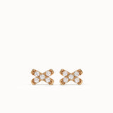 X Cross Stud Earrings