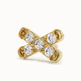 X Cross Stud Earrings
