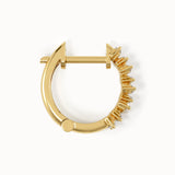 Baguette Lab Diamond Hoop Earrings