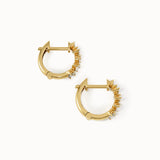 Baguette Lab Diamond Hoop Earrings