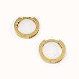 Channel Set Hoop Earrings