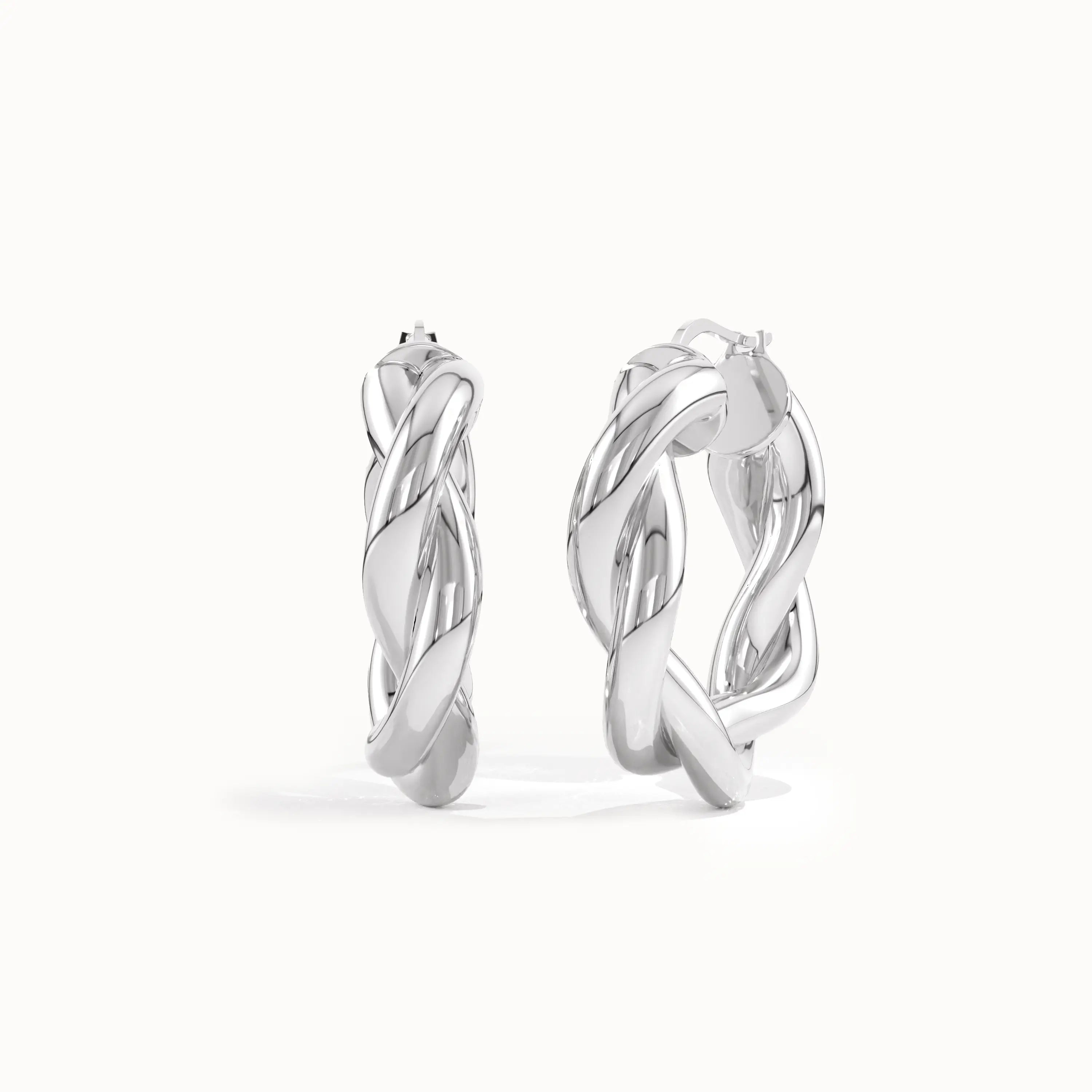 14k Gold Twist Rope Earrings - BRENNMORE 