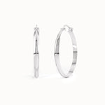 14k Gold Large Hoop Earrings - BRENNMORE 