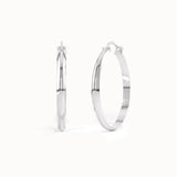 14k Gold Large Hoop Earrings - BRENNMORE 