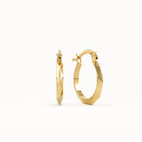 Geometric Hoop Earring