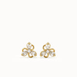Pear Flower Stud Earrings