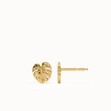 Palm Leaf Stud Earrings