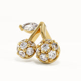 Pave Cherry Stud Earrings
