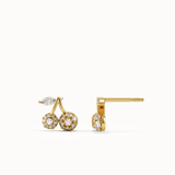 Pave Cherry Stud Earrings