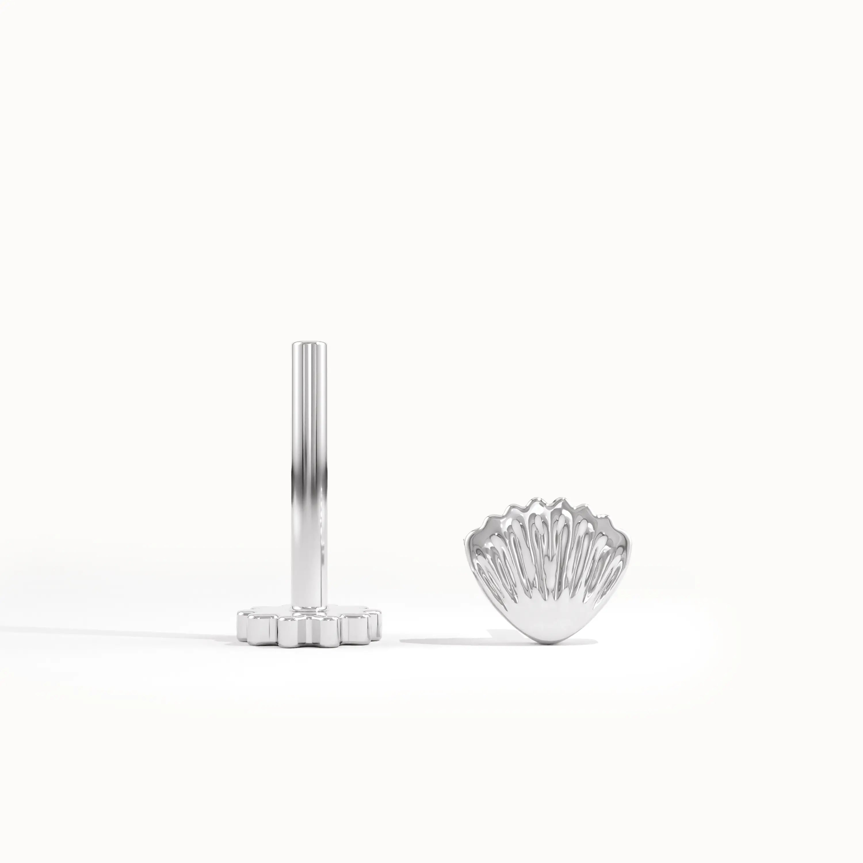 Gold SeaShell Piercing Earrings - BRENNMORE 