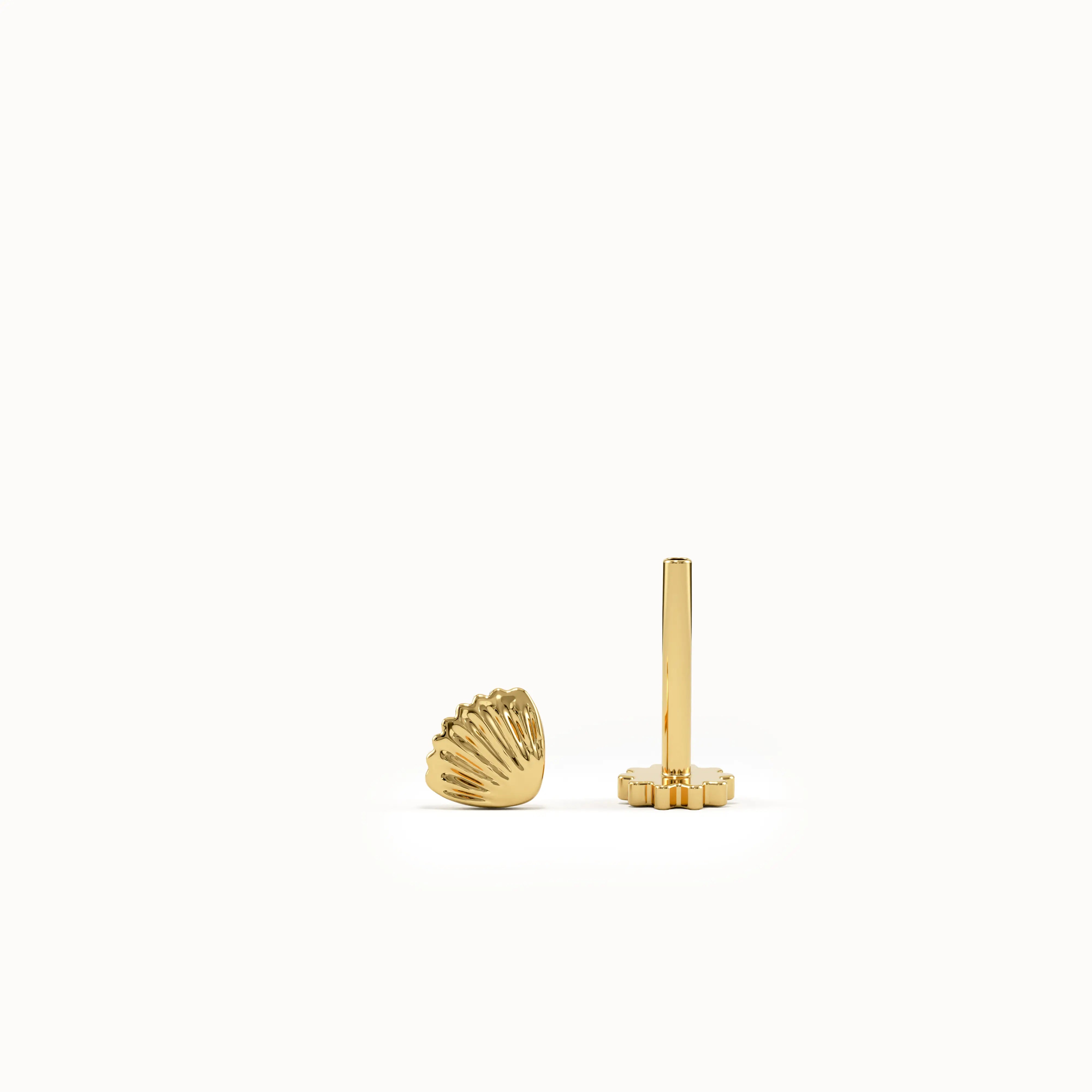 Gold Sea Shell Piercing - BRENNMORE