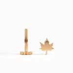 Gold Maple Leaf Piercings - BRENNMORE 