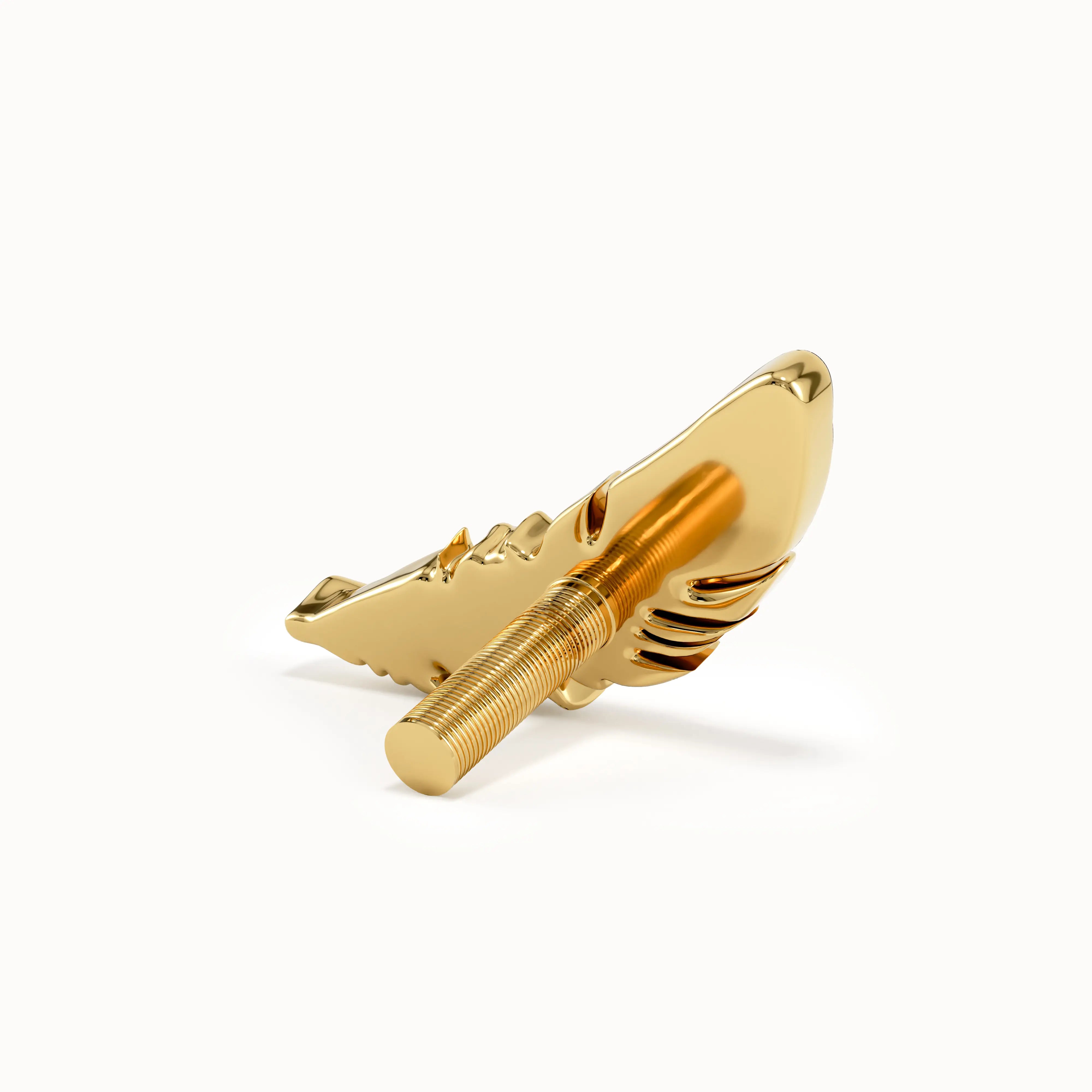 Gold Feather Piercing - BRENNMORE