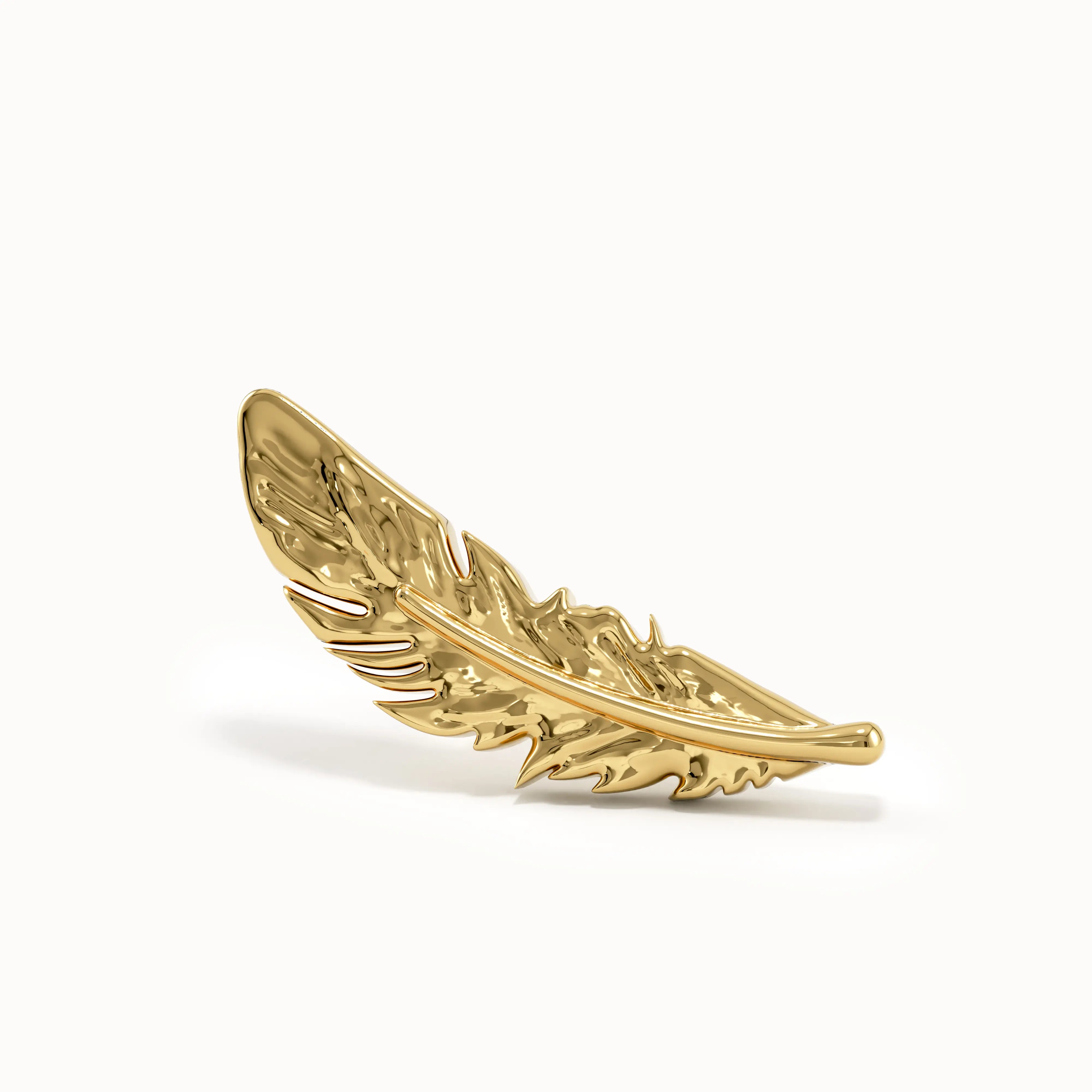 Gold Feather Piercing - BRENNMORE