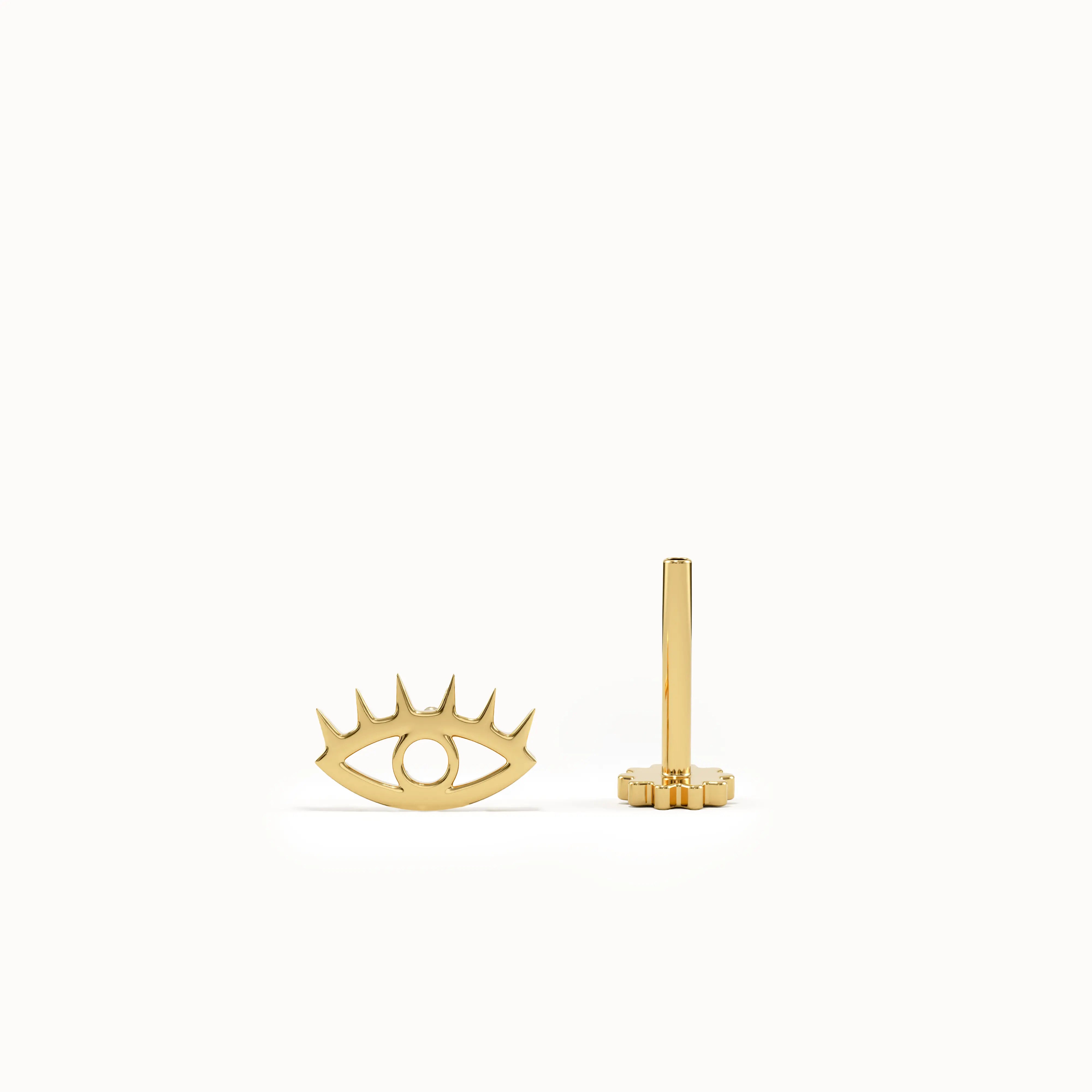 Gold Evil Eye Piercing - BRENNMORE