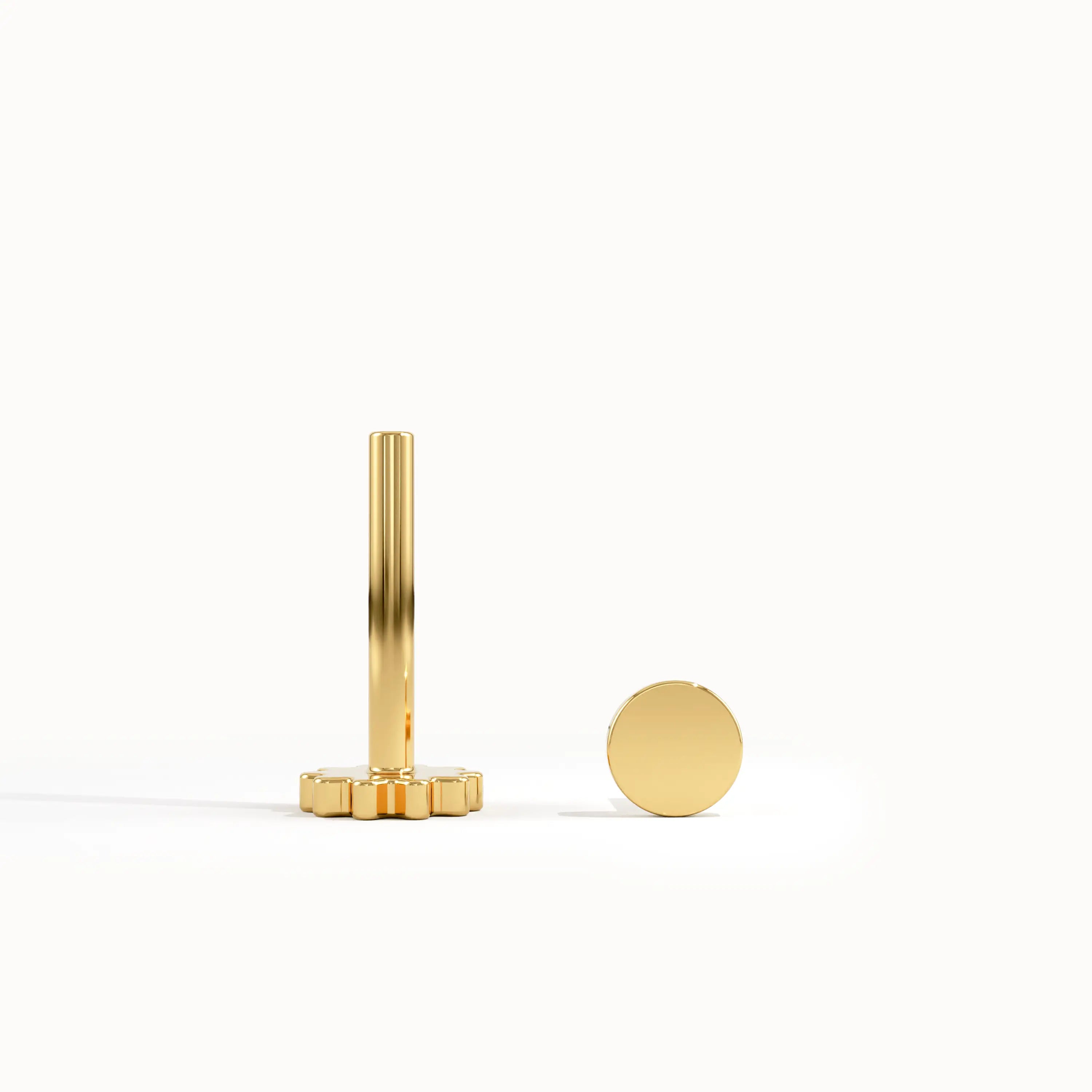 Gold Dot Piercing Earrings - BRENNMORE 