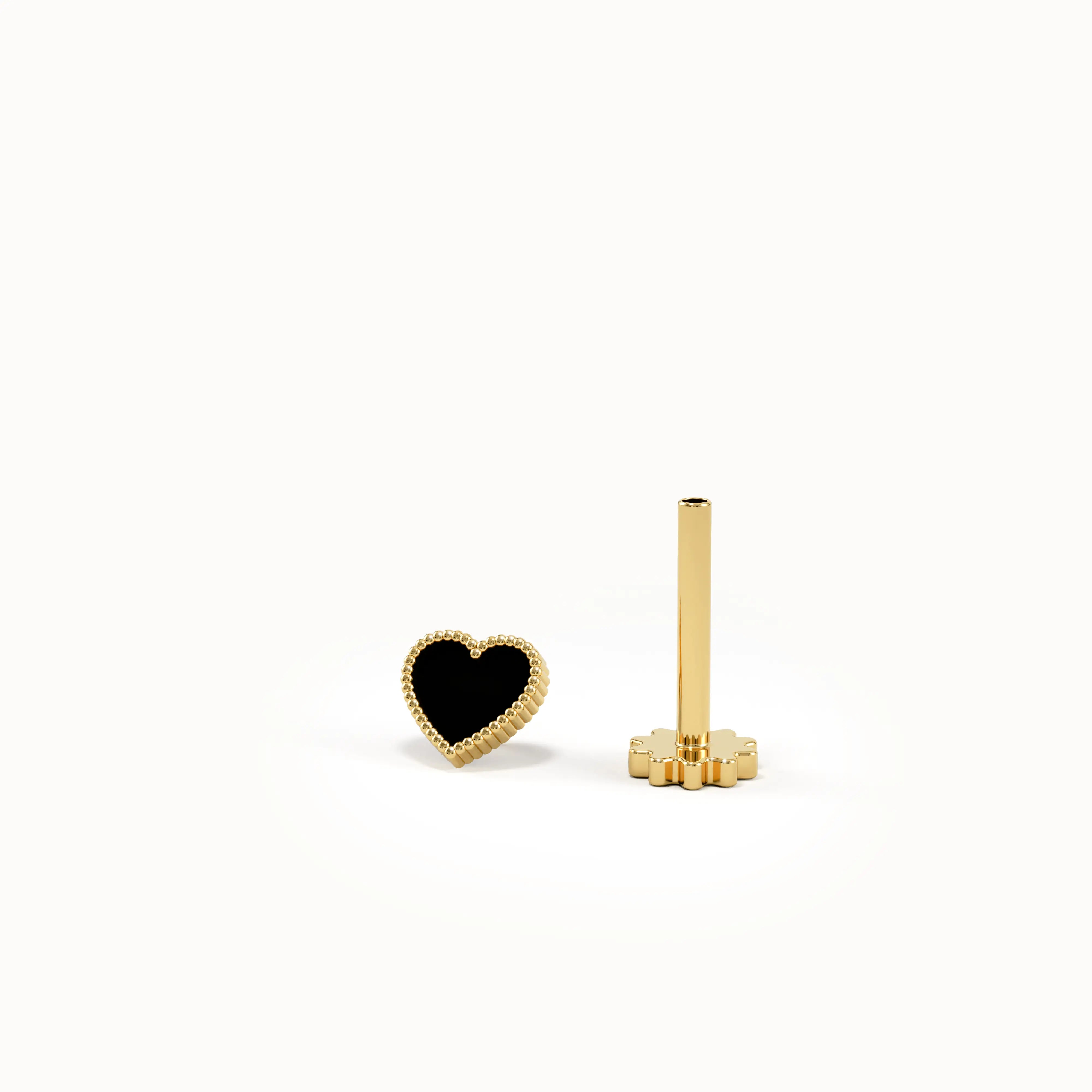 Gold Heart Piercing - BRENNMORE
