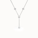 Womens Lab Diamond Lariat Necklace - BRENNMORE 