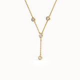 Womens Lab Diamond Lariat Necklace - BRENNMORE 